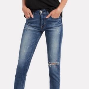 NWT Moussy Japan Coronado Distressed Skinny Paint Splatter Jeans Sz 29